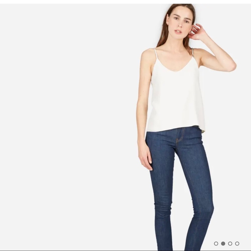 Everlane The Double-Lined Silk V-Neck Cami